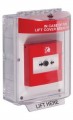 STI 13620FR Red Enviro Stopper With Fire Label and Integral Sounder