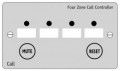 Call System 4 Zone Stainless Steel Controller Panel - C-Tec NC944/SS 800 Series