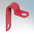 Fire Alarm Cable P-Clips - Pack of 50 (Red)
