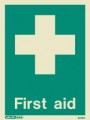 4236D Jalite Photoluminescent First Aid Sign