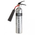 Firechief PXC2 2KG CO2 Polished Stainless Steel Fire Extinguisher
